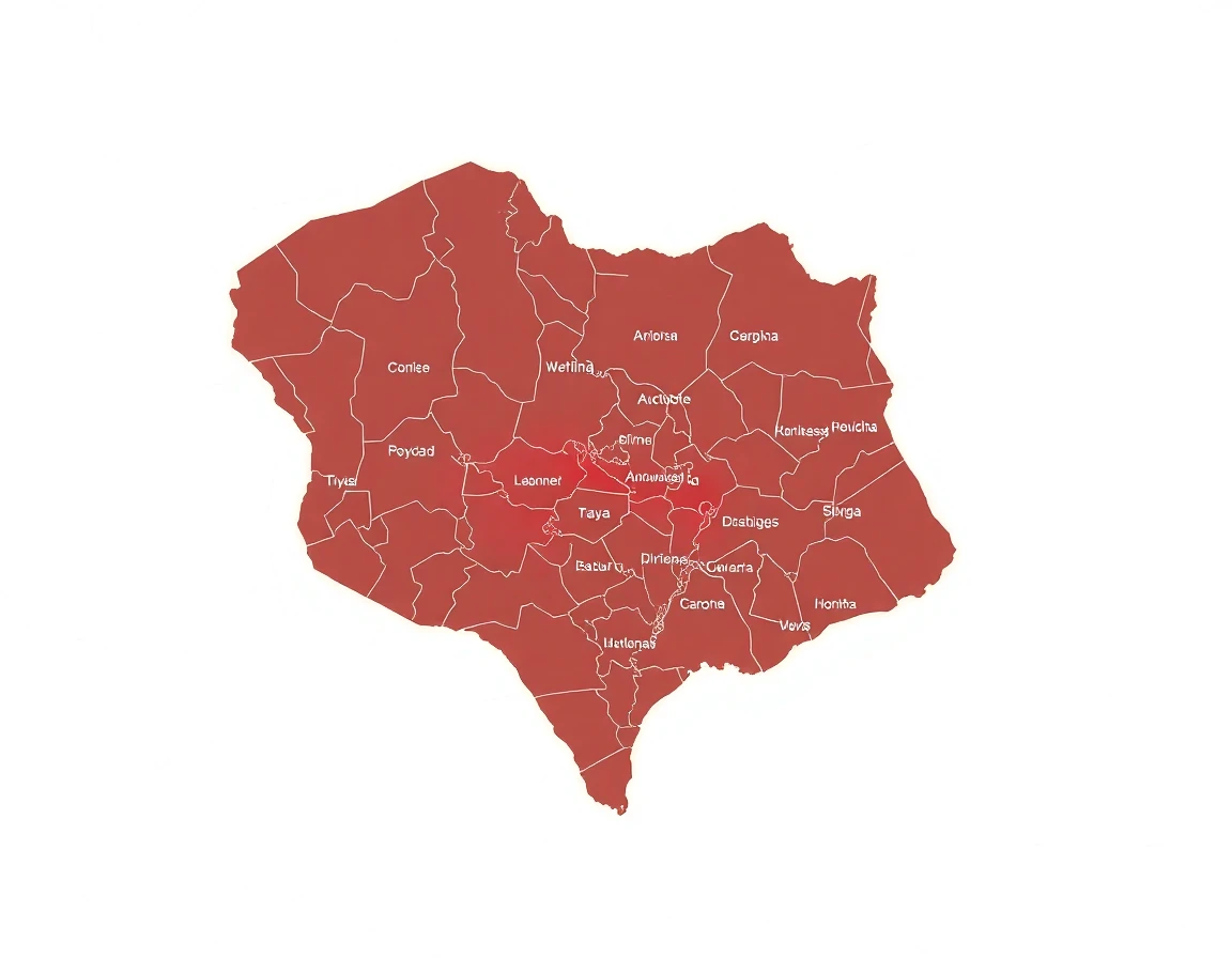 Painting Service Areas Map